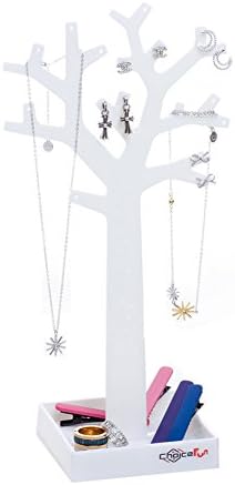 Choice Fun White Assembled Earring Holder Plastic Jewellery Tree