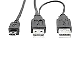 Si tiene problemas para hacer que los periféricos USB externos funcionen, como Blu-ray, HDD, CD, DVD, DAC, refrigerador portátil, mini proyector portátil, hubs, tarjeta de grabación Twitch, etc., puede deberse a que requieren alimentación adicional. Este cable es la solución. Una conexión USB-A suministra energía y transferencia de datos, mientras que la otra solo proporciona alimentación adicional desde un segundo puerto USB.