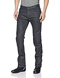 Con tela ultraresistente Esquad MILO REGULAR Pantalón de Vaquero para Moto, Gris Huile, Talla 34