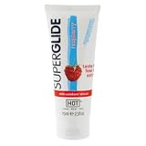 HOT SUPERGLIDE EDIBLE LUBRICANT RASPBERRY es un lubricante comestible de base de agua de delicioso y excitante sabor.Pruébalo, Saboréalo, Comételo.Compatible con preservativos. Sabor a Frambuesa.Cantidad: 75 ml.