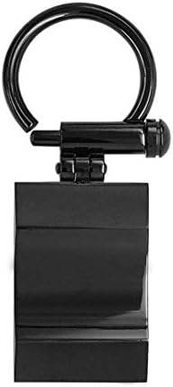 Hardart Gentel Men's Sharp Wave Stainless Steel Key Ring:Black