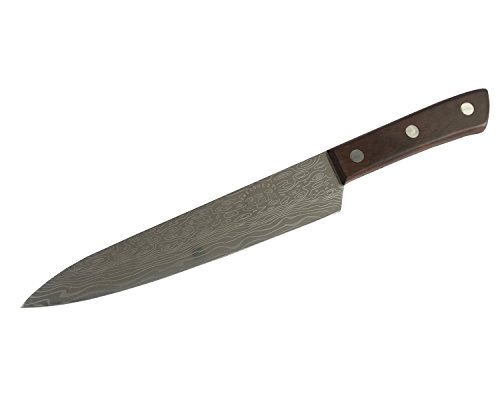KanCai Coltello chef, coltello da cucina professionale, 22 cm acciaio INOX coltelli da chef con manico ergonomico