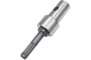 feedal Auger Drill Adapter, Ice Auger Adapter Thread Keyless Drill Chuck Adapter 1/2'' Round Shank M13 x 15mm