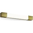 Philips Rover Mirror LED Light Square, 5W, 750 lm, 2700K, Brass, IP44, Water-Resistant