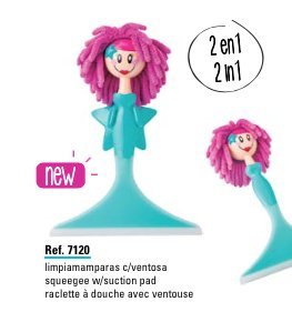 Dolls W/Microfibre Squeegee W/Suction Pad 7120