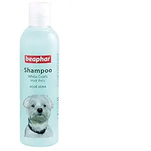 Foodie Puppies Beaphar White Coats Aloe Vera Shampoo for Dogs, 250ml (Pack of 1)