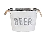 Cubo grande vintage para bebidas: asas de cuerda