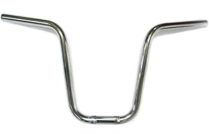 STREETPARTS24 Hochlenker Chrom 610 x 280 mm passend für Vespa Piaggio Citta, Honda Camino PA 50, Puch Maxi, Kreidler, Zündapp, Simson – Mofa, Moped, Mokick