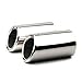 Produktbild iUcar 2 Pcs 304 Stainless Steel Exhaust Tail Pipes for VW for Golf 5 for Golf 6 - Silver