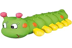 TRIXIE Caterpillar Toy Latex with Motifs for Dogs (26 cm, Assorted Colour)