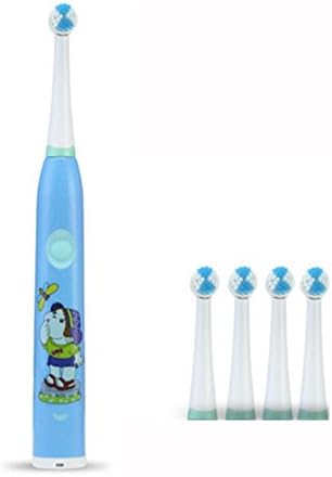 Electric Toothbrush NAN Children's Rechargeable 3-612-year-old child soft rotating sound wave with music automatic toothbrush (Color : 1)