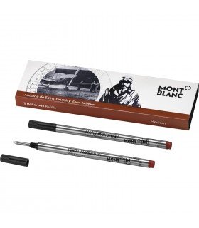 Preisvergleich Produktbild MONTBLANC 2 REFILL ROLLER (M) ANTOINE DE SAINT-EXUPERY ROSSO SCURO 116275