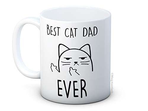 mug-tastic Best Cat Dad Ever - Haute qualité Tasse de café en céramique