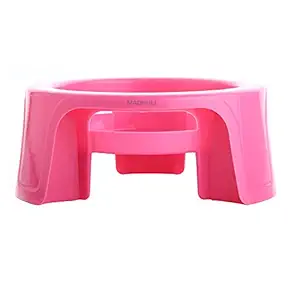 Madhuli Multipurpose Pot Stand, Water Pot Stand, Flower Pot Stand, Plastic Pot Stand, Matka Stand, Gas Cylinder Stand, Plant Pot Stand, Heavy Matka Stand for Kitchen & Garden (Pink)
