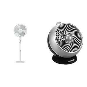 Havells Swing 400mm Pedestal Fan (White)+Havells I Cool 175mm Personal Fan (Black Silver)
