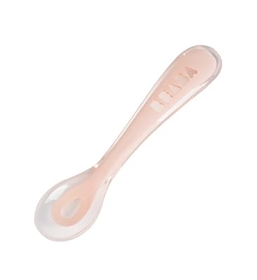 Béaba BÉABA Cuillère Silicone 2ème âge, Rose