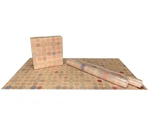 eVincE Polka Dots Gift Wrapping Paper | Red Blue Printed Kraft Papers | All Occasion Gifts for Her Him Adults Kids Birthday Christmas New Year Halloween | 35 X 20 | 20 Large Sheets