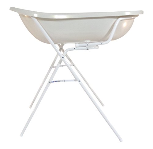 Baby Badewanne XXL 100 cm Disney Winnie Pooh perl weiß + Badewannenständer + Ablaufschlauch - 2