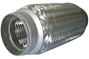 ARMAR TRADING LTD Raccord de tuyau d'échappement flexible en acier inoxydable - 60 mm x 150 mm - Très résistant - 60 mm x 150 mm