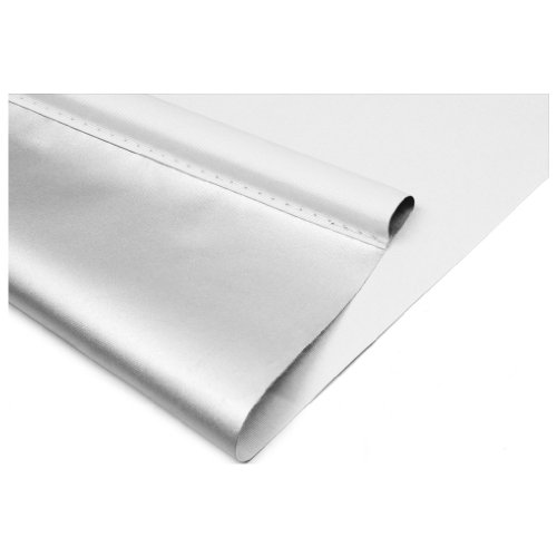 SHINY HOME® 2 Jahre Garantie Rollo (Breite und Höhe) 80 x 175cm für Fenster Tür mit Klemmträgern Verdunklung Verdunklungsrollo Klemmträger Fensterrollo Silberbeschichtung Weiss - 4