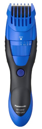 Panasonic ER-GB40 Hair and Beard Trimmer Wet/Dry with 19 Adjustable Settings, Blue