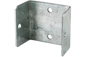 GENUEN® Fence Panel Clips/Trellis Clip Bracket Galvanised Panel Clip (Multi Sized Packs) (10, 32mm)