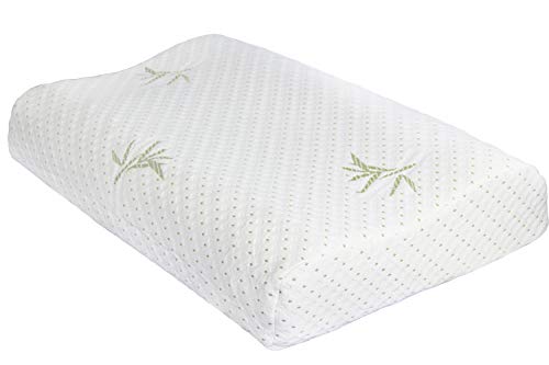 Wuke tree Almohada de Espuma viscoelástica Almohada de Cuidado ortopédico, antironquidos a Prime Suave Apoyo cómodo Lavable Almohada de sueño 50 × 30
