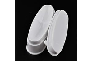 CLOCKJUAN Weißes Nagelpulver, französisches Tablett, Maniküreform, Nagel-Dip-Behälter, Nagelkunst-Set, Zubehör