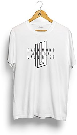 Paramore After Laughter Logo T-Shirt (Medium, White)