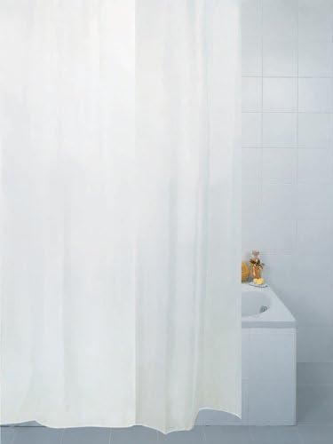Fabric Bathroom Shower Curtain Plain White 300 x 200 cm Extra Long Hallways ®
