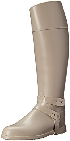 SLOOSH Italy Women's Tall Matte Rain Shoe, Sand, 38 EU/8 M US