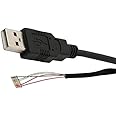 MaK WOrLD® USB Cable for Morpho Safran MSO1300 E1, E2, E3 Finger Print Scanner-Black