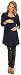 Happy Mama. Women's Maternity Waterfall Knitted Draped Cardigan. 335p (Navy, UK 14/16)