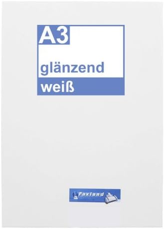 Adhesive 10 x A3 White gloss film, adhesive, for use, Weather-Proof, waterproof, suitable for Laser Printers