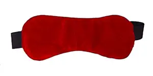 PRASJAL Blind Sleeping Eye Mask Slip Night Sleep Eye Super Soft & Smooth Travel Masks for Men Women Girls Boys Kids (Red)