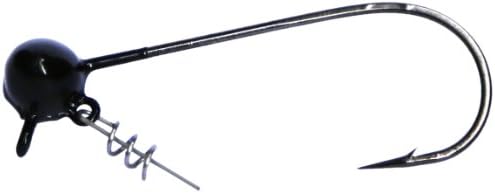 MESU Bait Company Spring Chicken Round Jig (3-Pack), Green Pumpkin, 1/8-Ounce