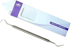 MJW Hook Pick Double Ended Oral Hygiene Explorer Stainless Steel Teeth Cleaning Oral Student Tool Tooth Picks Metal