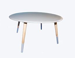 Beistelltisch Couchtisch rund &Oslash;70 weiss/grau 1530652 (grau)