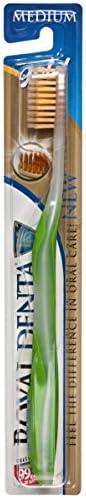 Royal Denta Medium, Nano Gold toothbrush (Colours May Vary)