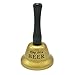 Produktbild ECHI Metalltee Tischglocke, Gold überzogen Hand glocke, Loud Anruf Service Bell Warnung (ring for beer)