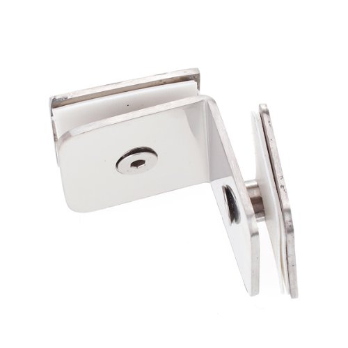Glashalter, Edelstahl, quadratisch, 90 Grad Winkel, - 4