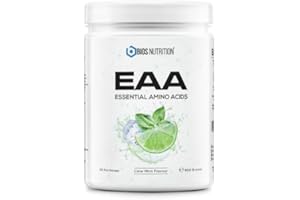 ‎BIOS NUTRITION EAA Powder Lime Mint 500 g - Essential Amino Acids - 11 g Protein per Serving - No Bad Aftertaste - Vegan & High Dose - Bios Nutrition (Made in Germany)