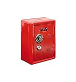 hucha caja fuerte el corte ingles Elementos de seguridad de las más famosas cajas de seguridad: rueda clave (con código predefinido) y llave, fabricada también en metal, tamaño 12x18x9cm.
