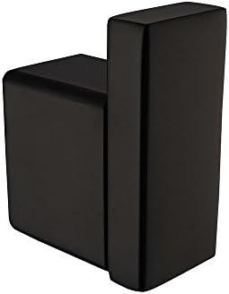 QiuQiu Wall Mounted Bathroom ToweL Ring Holder Black finished Towel Rack