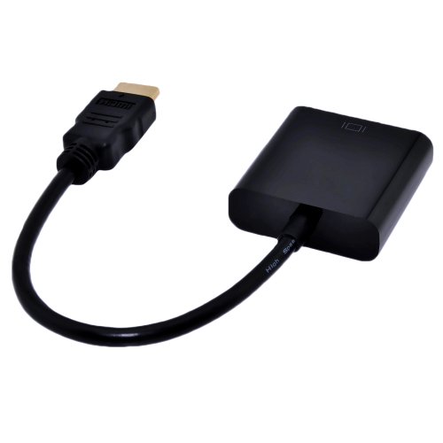 Patuoxun 1080P HDMI auf VGA Kabel Adapter – PC Laptop DVD HDTV Power-Free (Schwarz) - 7