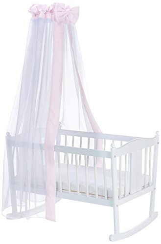 Cambrass 160 x 270 cm Canopy/ Drape Plus Drape Bar Collection Ter (Pink)