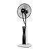Produktbild FFF-VENTILATOR Industrielle Fan Wasser Spray Fan Luftbefeuchter Fan Mute Große Luftmenge Fernbedienung Bodenventilator Vertikale Elegant Schwarz (fünf-Blatt Fernbedienung Modelle)