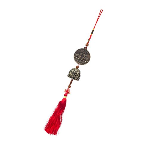 1x Windspiel Klangspiel Anhaengen mit Chinesischer Knoten Feng-Shui-Dekor #2 - 8