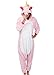 Produktbild Einhorn Kostüm Pyjamas Tierkostüm Schlafanzug Verkleiden Cosplay Kostüm zum Karneval Fasching, Unicorn Pink, L: für Höhe 168-177 cm