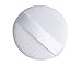 DMtse TWO (2) Round Jumbo Velour Powder Puff 4.0 Inch (10cm) in White
